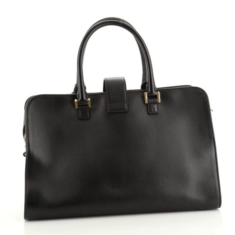 Saint Laurent Monogram Cabas Leather Medium In Good Condition In NY, NY