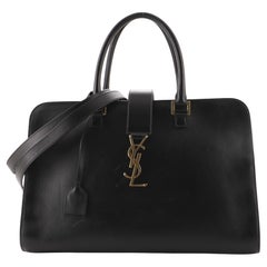 Saint Laurent Monogrammiertes Cabas Leder Medium