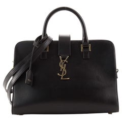 Saint Laurent Monogrammiertes Cabas Leder Klein