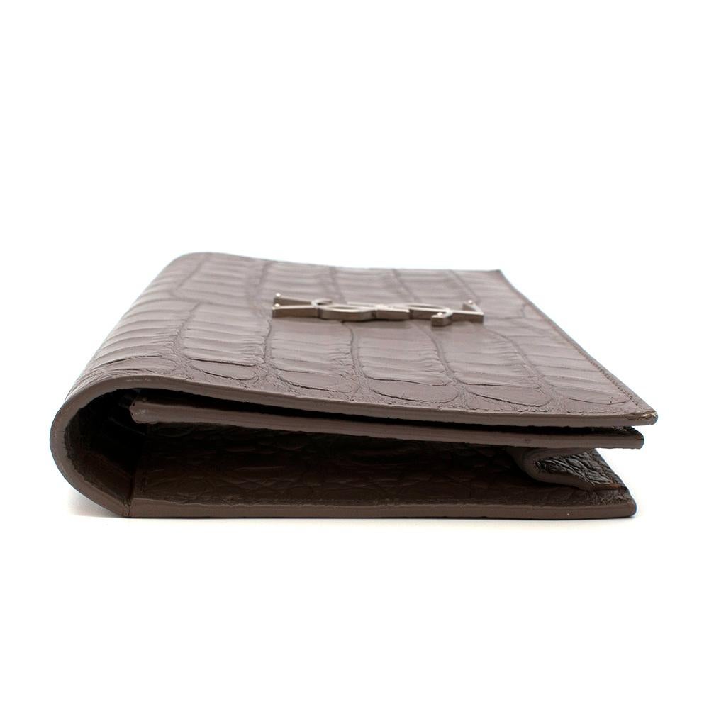 ysl grey clutch