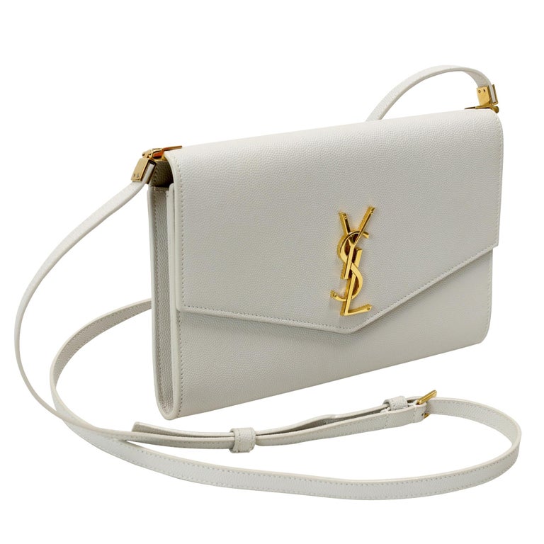 Saint Laurent Monogram Envelope Cream Crossbody Bags SLB1103PA002 For