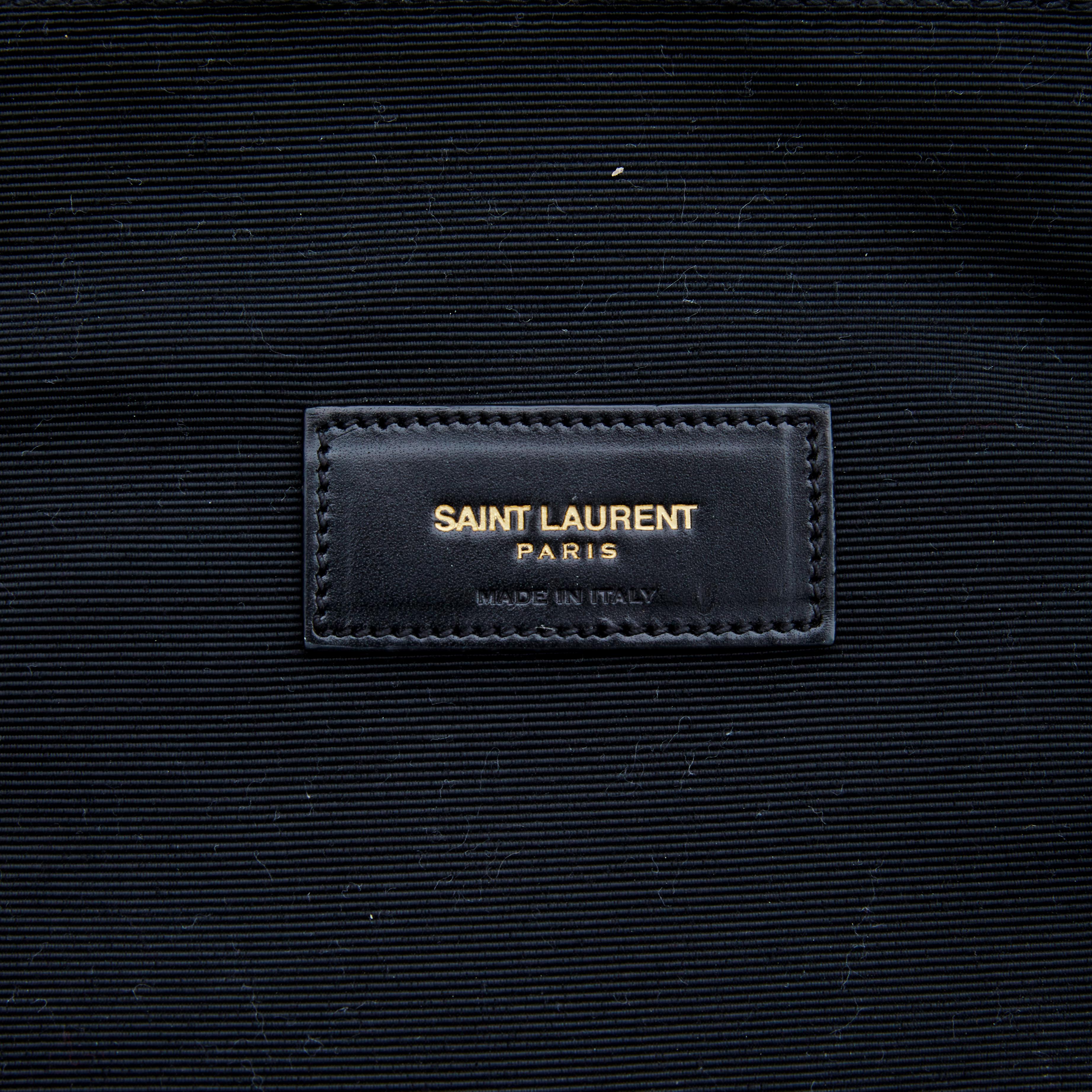 saint laurent logo flat crossbody bag