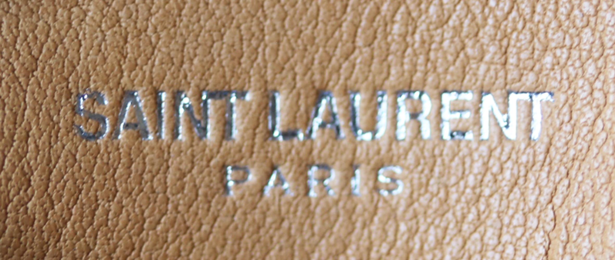 Saint Laurent Monogramme Bourse Mini Fringed Leather Bucket Bag 1