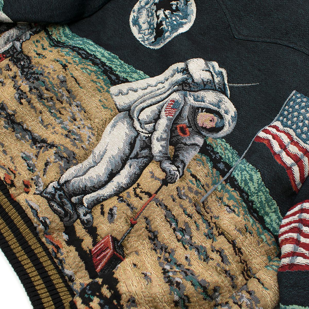 Saint Laurent Moon Tapestry Bomber Jacket - Current Season estimated SIZE S 1