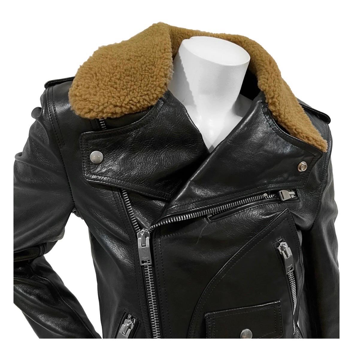 motorcycle shearling jacket