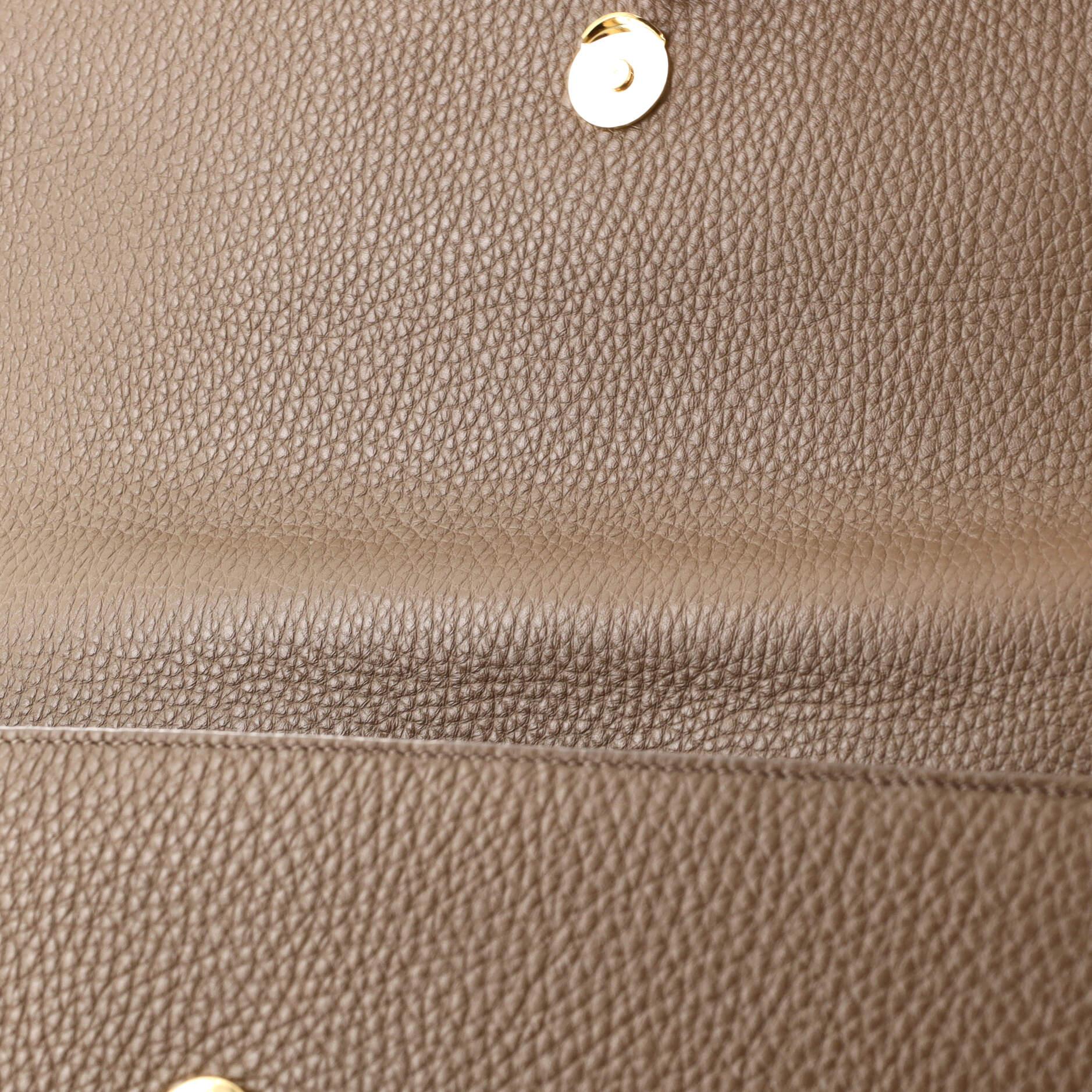 Saint Laurent Moujik Top Handle Bag Leather Medium 3