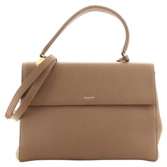 Saint Laurent Moujik Top Handle Bag Leather Medium