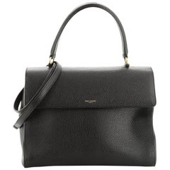 Saint Laurent Moujik Top Handle Bag Leather Medium