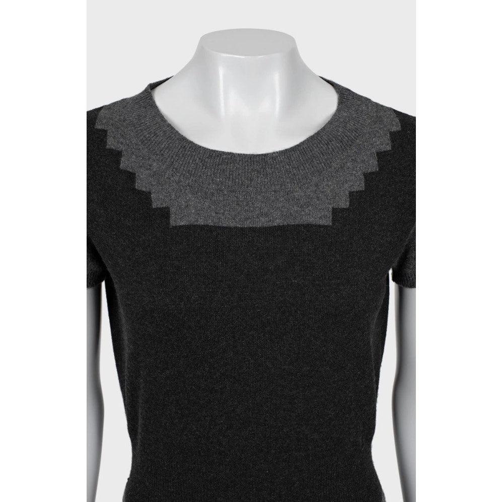 Saint Laurent Multicolor Cashmere Dress, Size M In New Condition For Sale In Krakow, PL