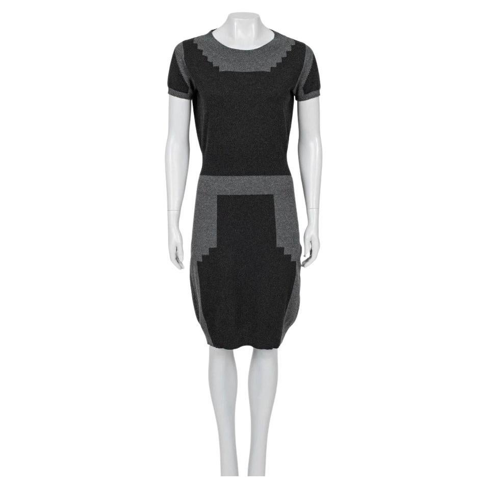 Saint Laurent Multicolor Cashmere Dress, Size M