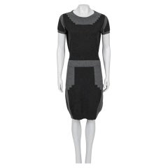 Saint Laurent - Vestito in cashmere multicolore, taglia M.