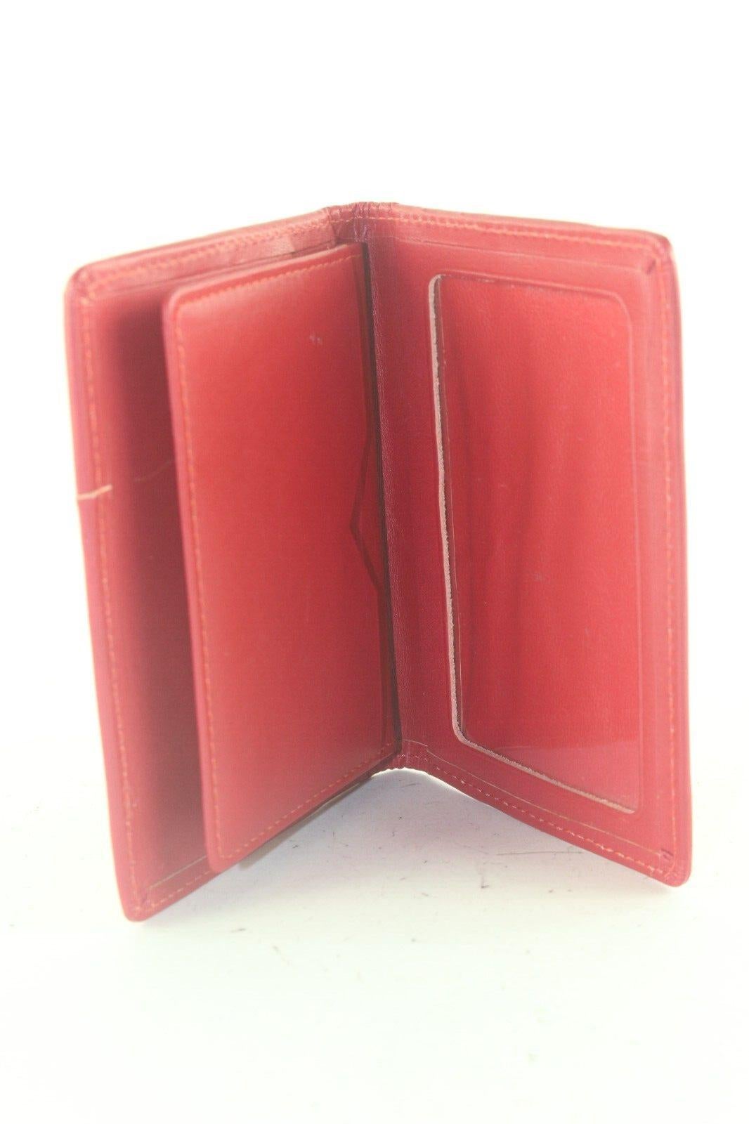 Saint Laurent Mehrfarbige Leder-Kartenhalter-Brieftasche 1YSL83K im Angebot 7