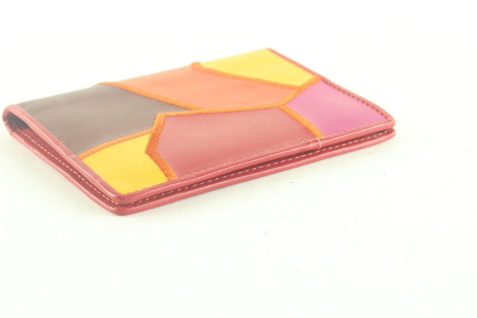 Saint Laurent Multicolor Leather Card Holder Wallet 1YSL83K For Sale 3