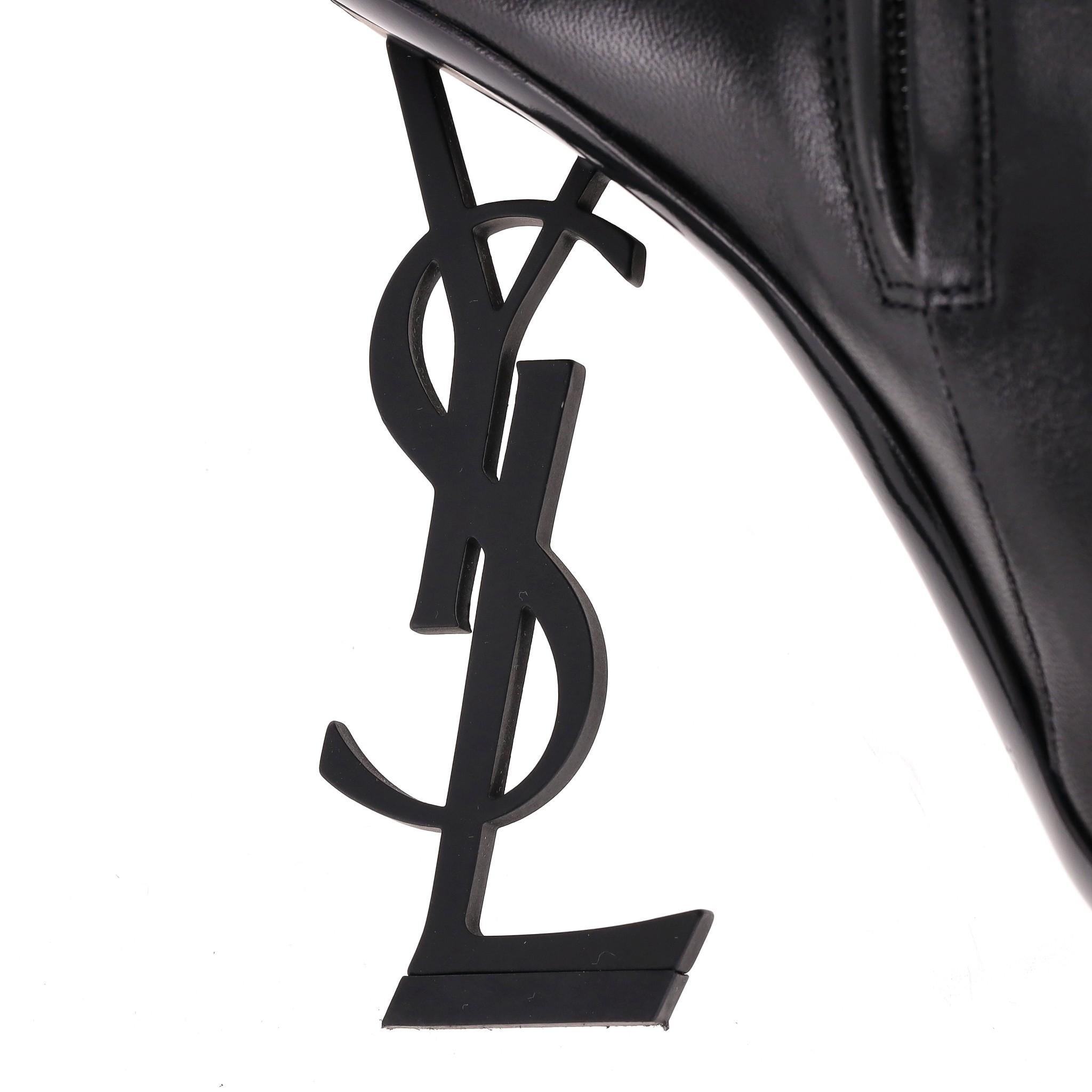 Women's Saint Laurent Nappa Leather Opyum Ankle Boots