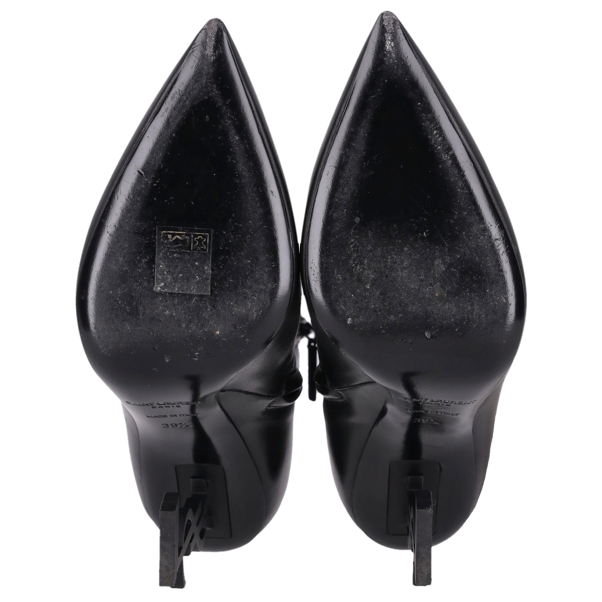 Saint Laurent Nappa Leather Opyum Ankle Boots 2