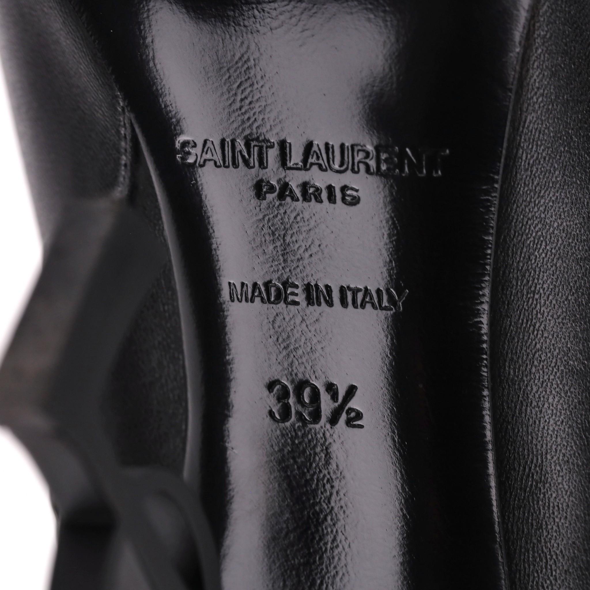 Saint Laurent Nappa Leather Opyum Ankle Boots 4