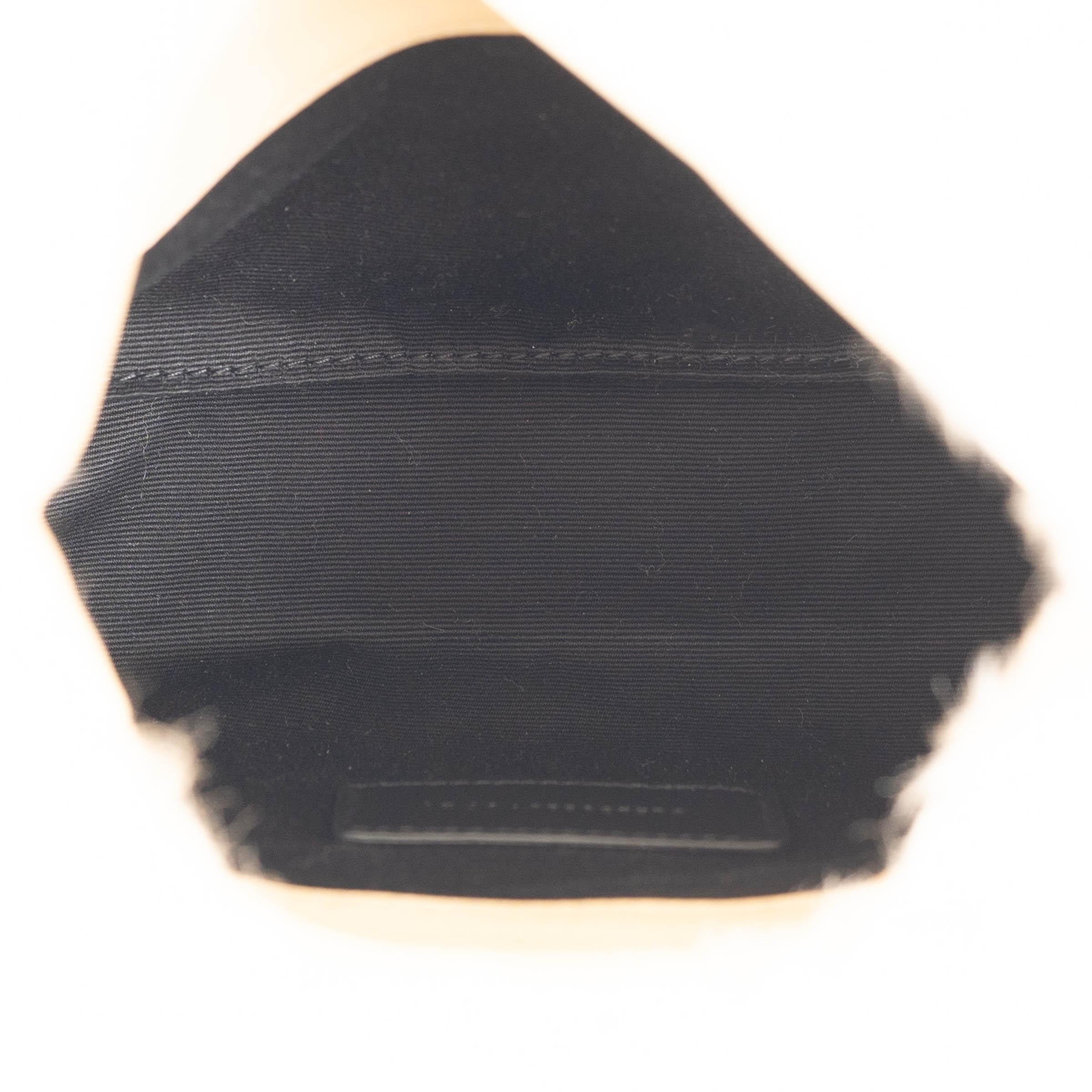 Women's SAINT LAURENT natural beige SHEARLING FUR 2021 SMALL PUFFER Clutch Bag For Sale