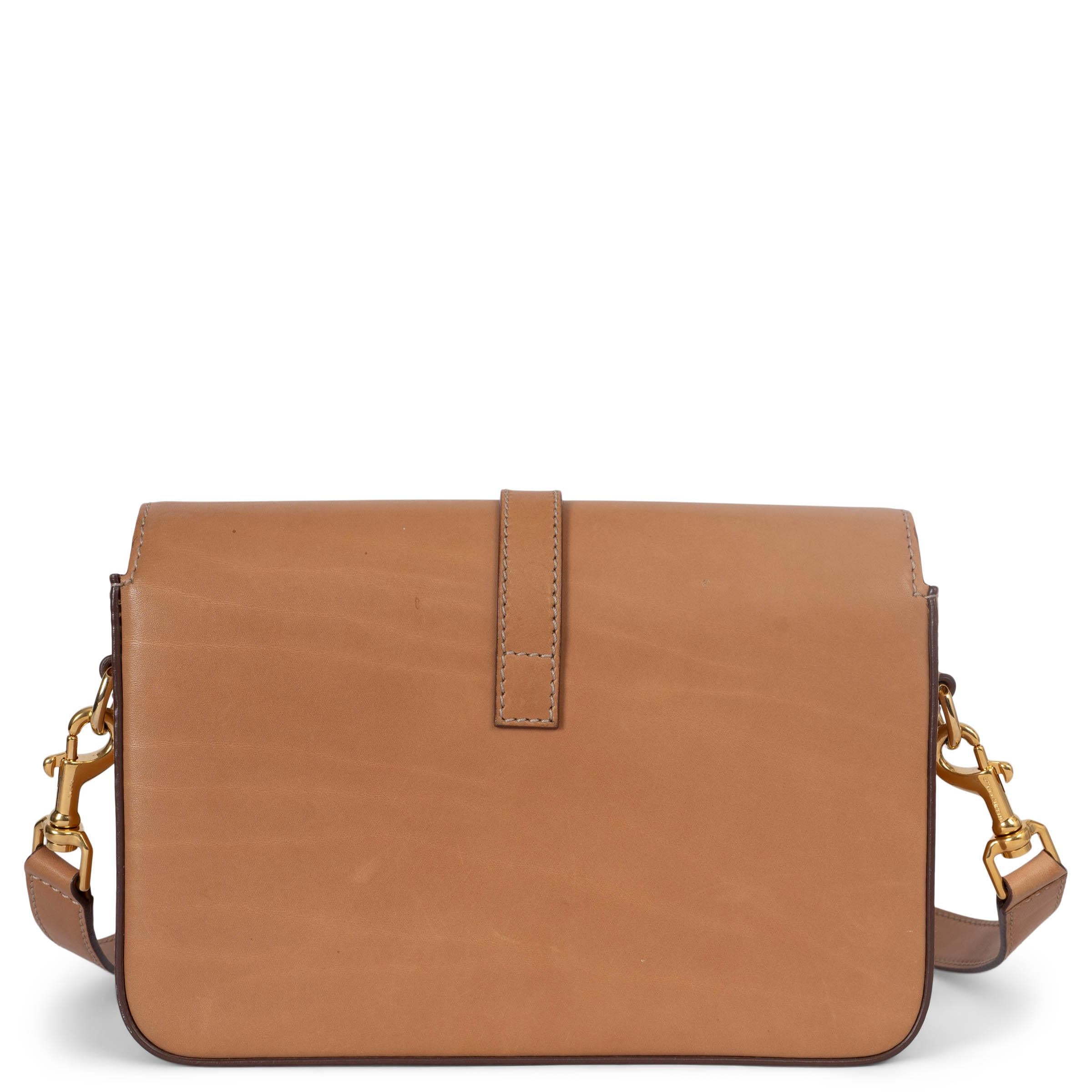 Bolso de hombro SAINT LAURENT de cuero natural MONOGRAMA UNIVERSITE MEDIUM Marrón en venta
