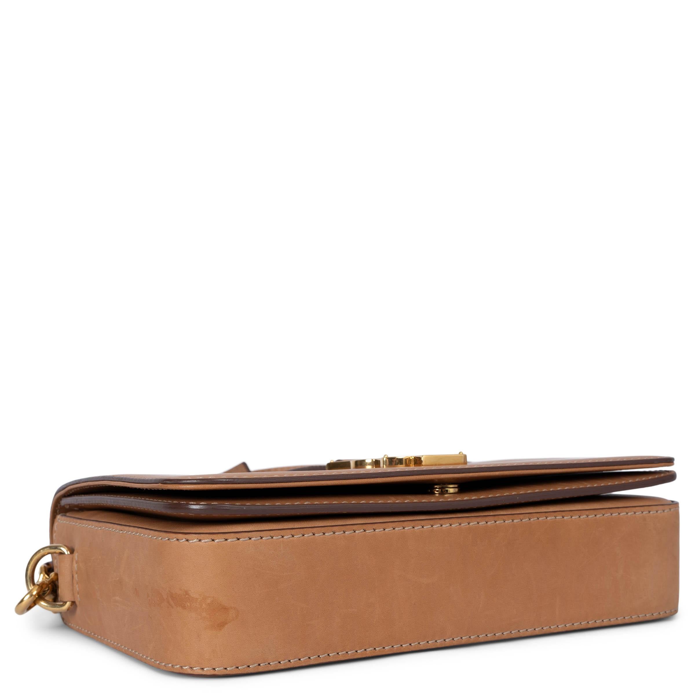 Bolso de hombro SAINT LAURENT de cuero natural MONOGRAMA UNIVERSITE MEDIUM en Bastante bueno estado para la venta en Zürich, CH