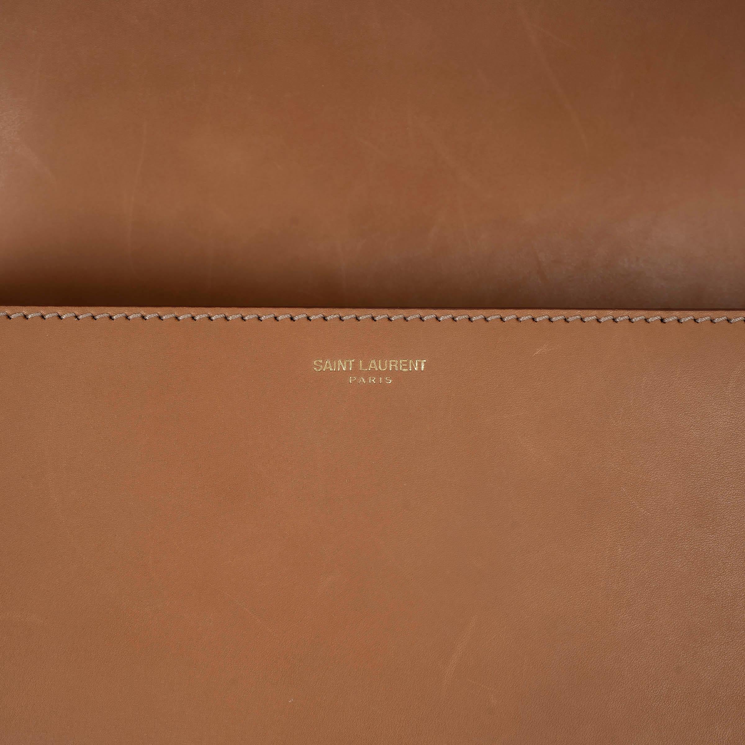 Bolso de hombro SAINT LAURENT de cuero natural MONOGRAMA UNIVERSITE MEDIUM en venta 1