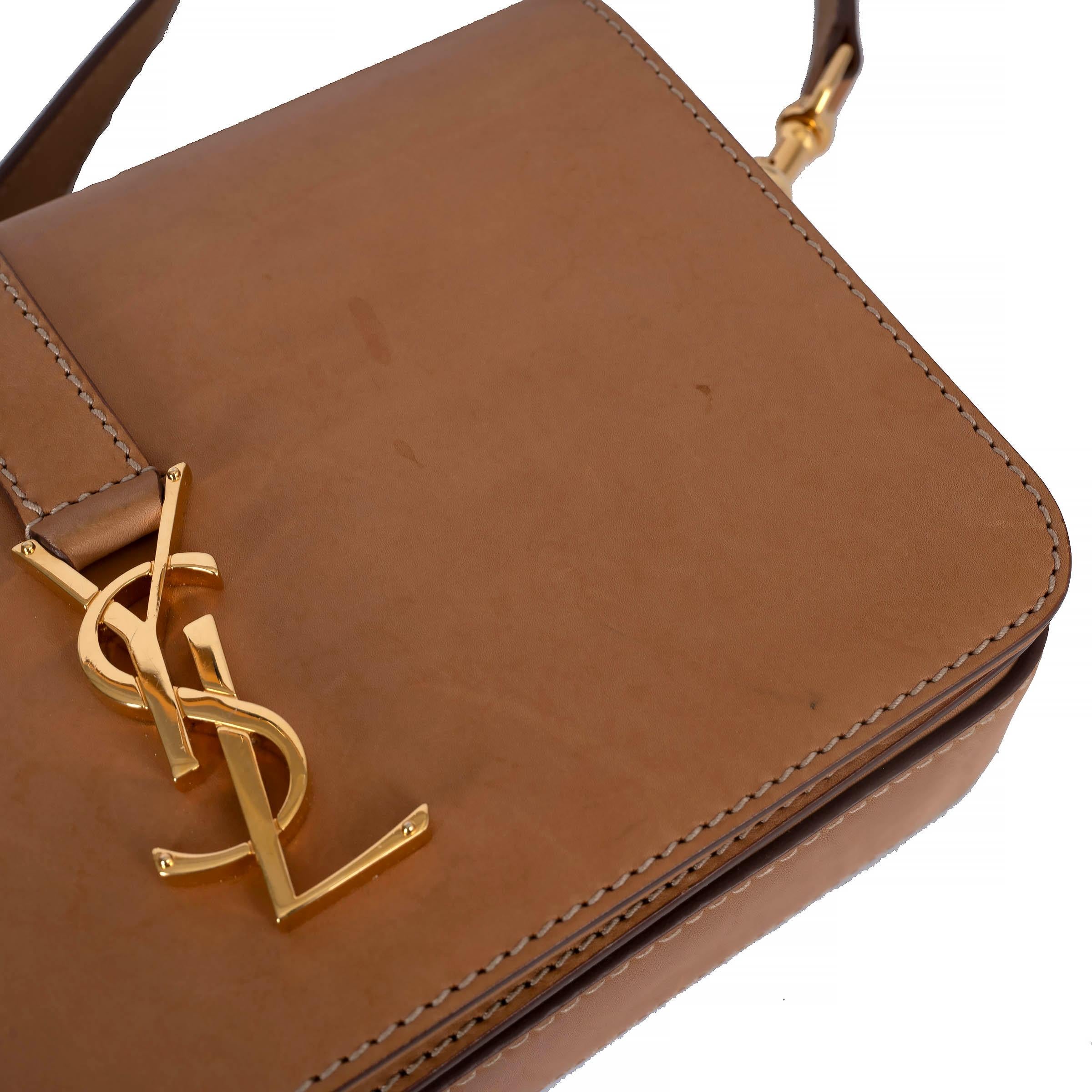Bolso de hombro SAINT LAURENT de cuero natural MONOGRAMA UNIVERSITE MEDIUM en venta 3