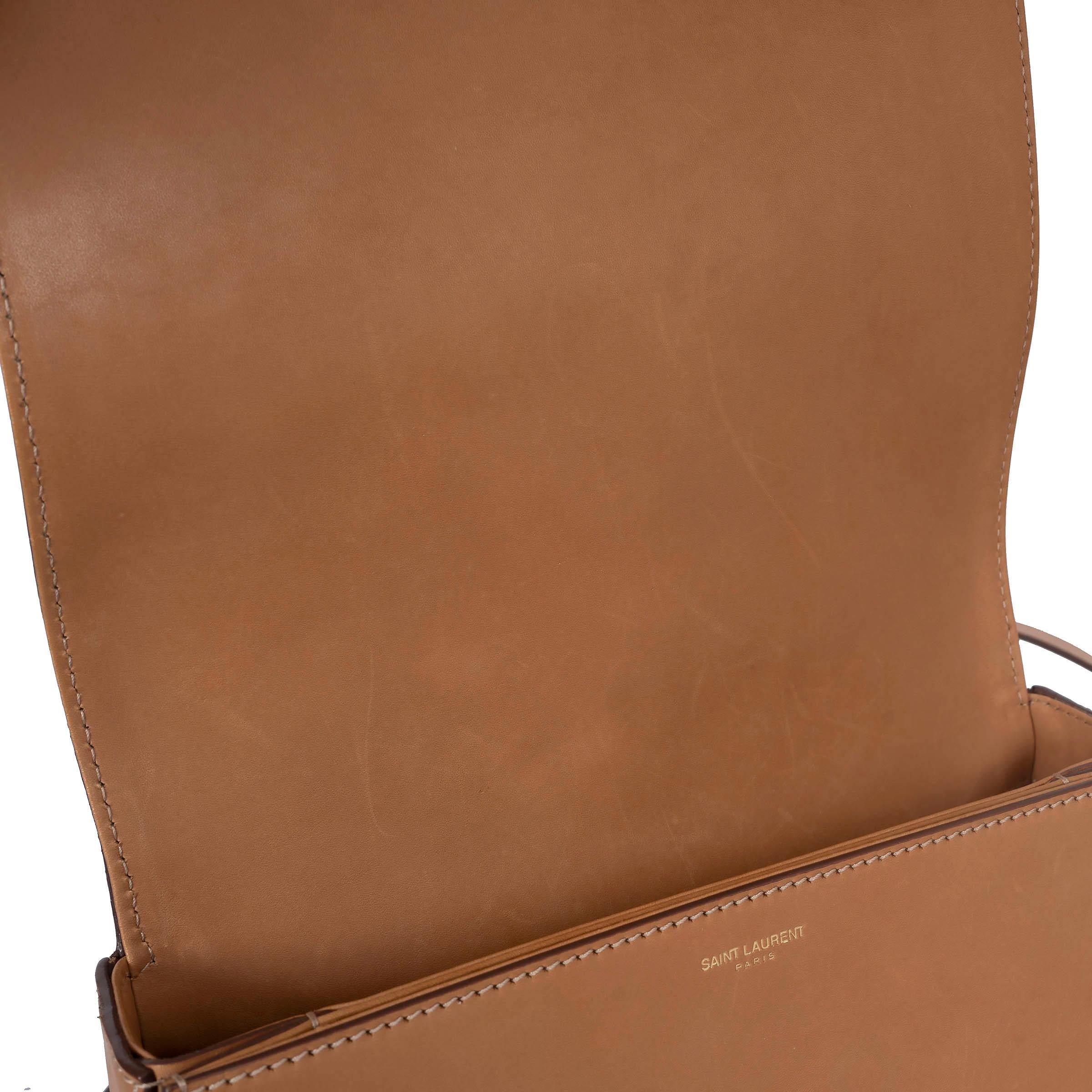 Bolso de hombro SAINT LAURENT de cuero natural MONOGRAMA UNIVERSITE MEDIUM en venta 4