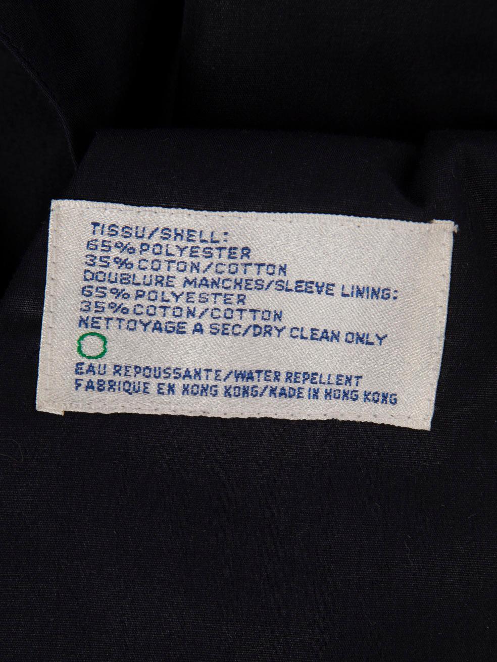 Saint Laurent Navy Belted Trench Coat Size XL For Sale 1
