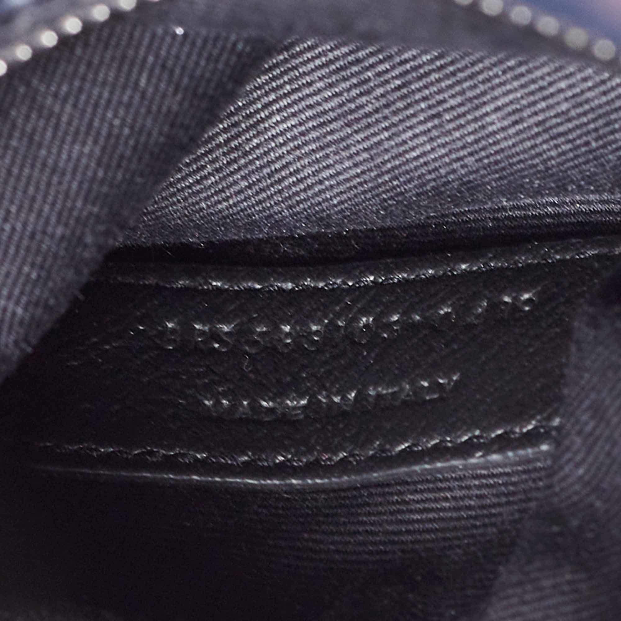 Saint Laurent Navy Blue Crinkled Leather Mini Niki Chain Shoulder Bag 1