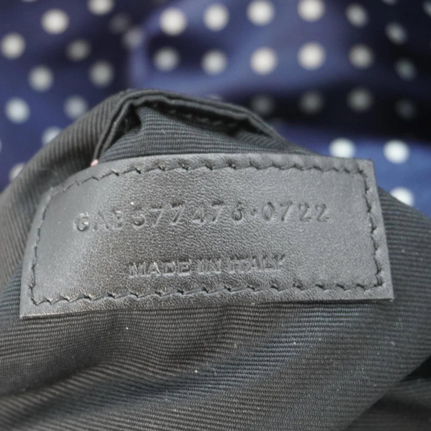 Saint Laurent Navy Blue Polka Dots Loulou Puffer Bag Small For Sale 6