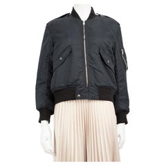 Used Saint Laurent Navy Bomber Jacket Size L
