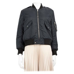 Used Saint Laurent Navy Bomber Jacket Size L
