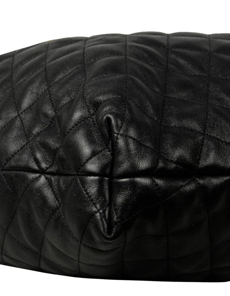 Saint Laurent NEU Schwarze Icare Maxi- Shopping Tote Bag aus - Main Image