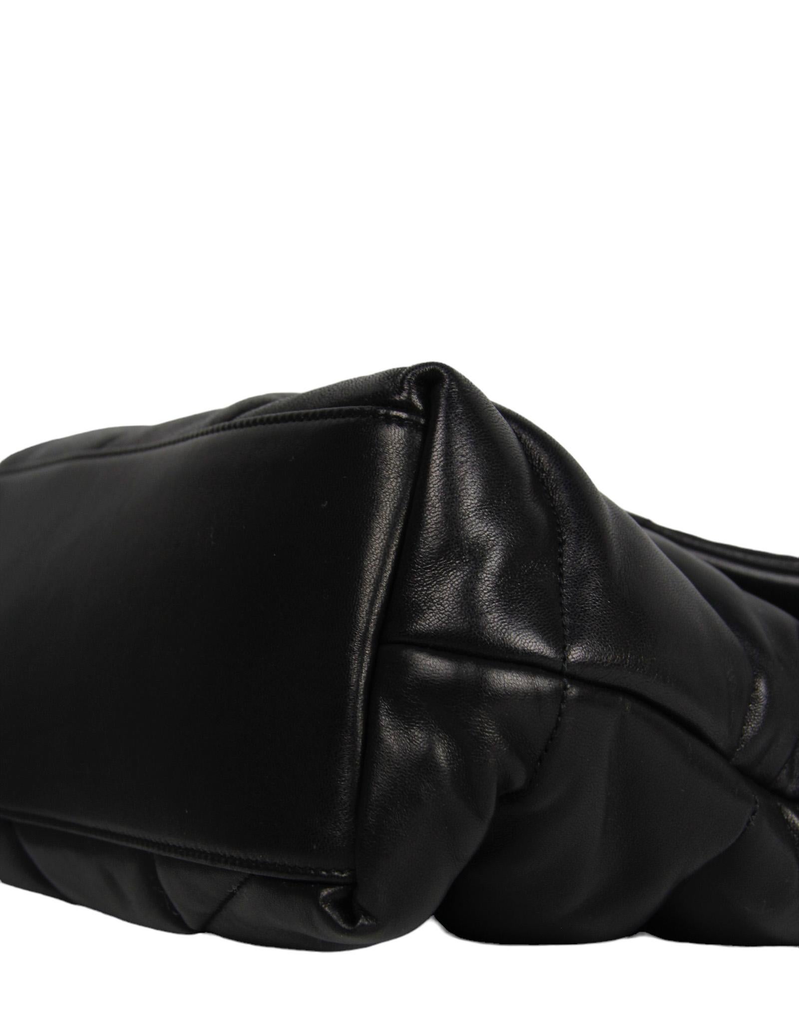 Saint Laurent NEU So Black Leather Kleine Loulou Puffertasche rt. $3300 Damen im Angebot