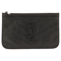 Saint Laurent Niki Bill Pouch Matelasse Chevron Leather