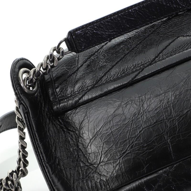Saint Laurent Niki Body Bag Matelasse Chevron Leather In Good Condition In NY, NY
