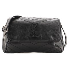 Saint Laurent Niki Body Bag Matelasse Chevron Leather