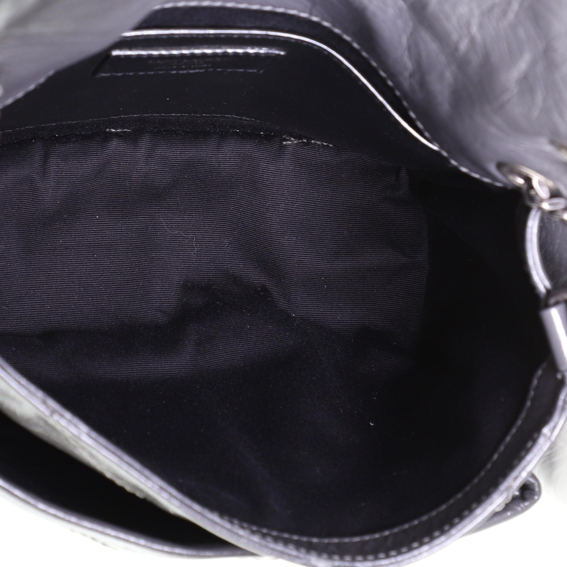 Saint Laurent Niki Chain Flap Bag Matelasse Chevron Leather Baby 1