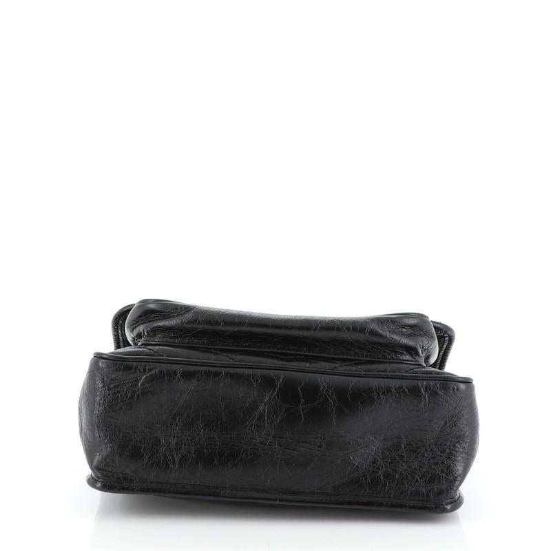 Saint Laurent Niki Chain Flap Bag Matelasse Chevron Leather Medium In Good Condition In NY, NY