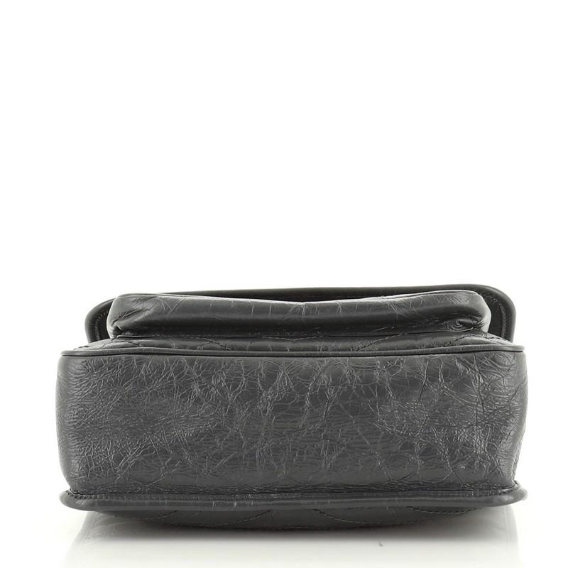 Saint Laurent Niki Chain Flap Bag Matelasse Chevron Leather Medium In Good Condition In NY, NY