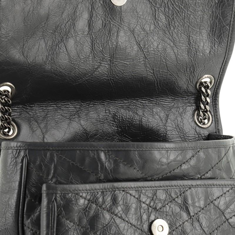 Saint Laurent Niki Chain Flap Bag Matelasse Chevron Leather Medium 1