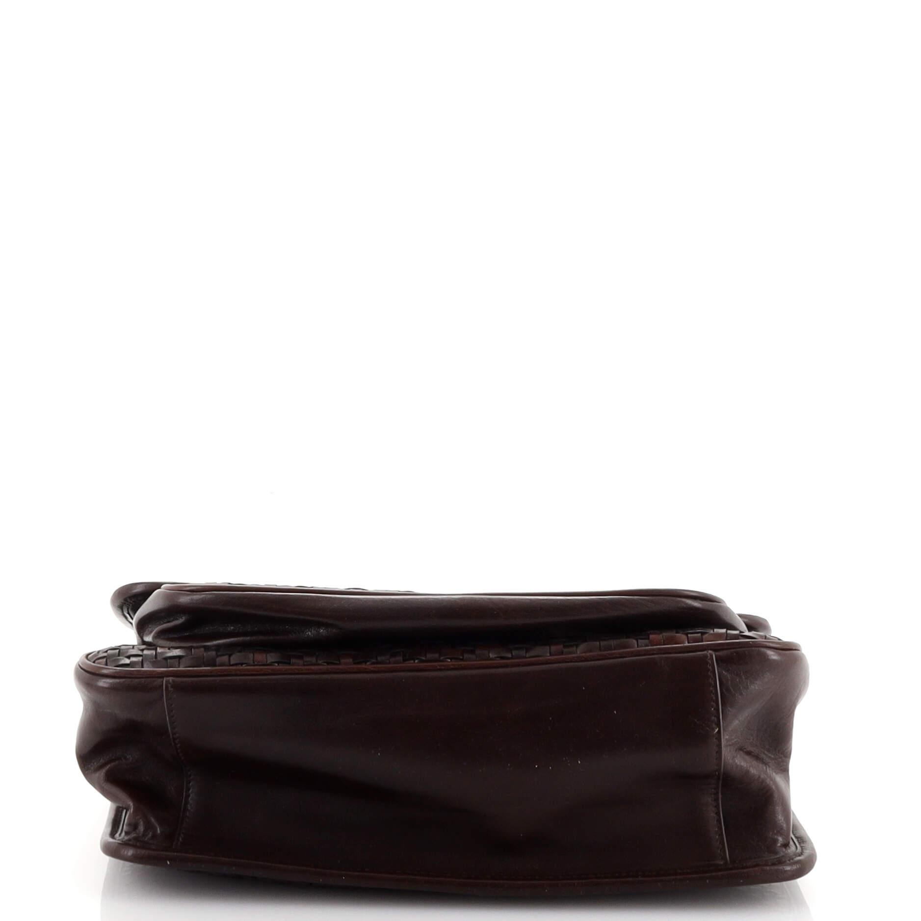 Women's or Men's Saint Laurent Niki Chain Flap Bag Woven Leather Medium