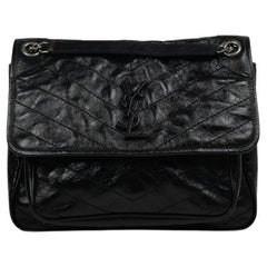 SAINT LAURENT, Niki in black leather