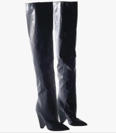 Saint Laurent Niki knee-high leather boots - '20s