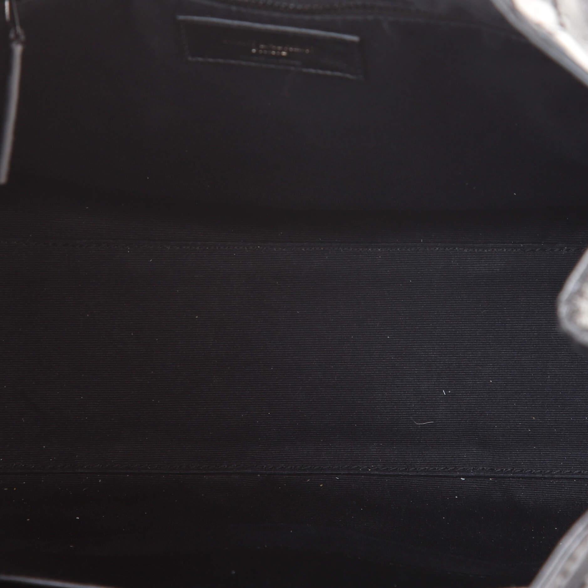 Black Saint Laurent Niki Shopping Tote Matelasse Chevron Leather Medium