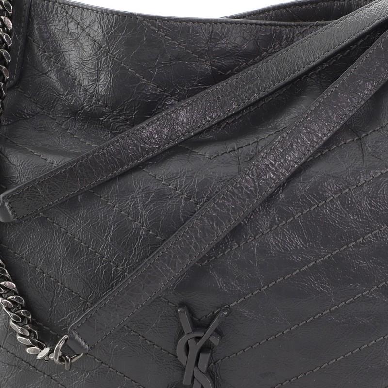 Women's or Men's Saint Laurent Niki Shopping Tote Matelasse Chevron Leather Medium