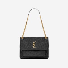 Saint Laurent Niki Shoulder Bag — Black