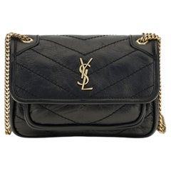 Saint Laurent Niki Shoulder Bag — Black