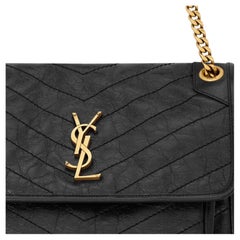 Saint Laurent Niki Shoulder Bag — Black