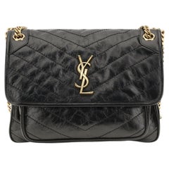 Saint Laurent Niki Shoulder Bag — Black