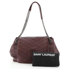 Saint Laurent Nolita Satchel Matelasse Chevron Leather Medium